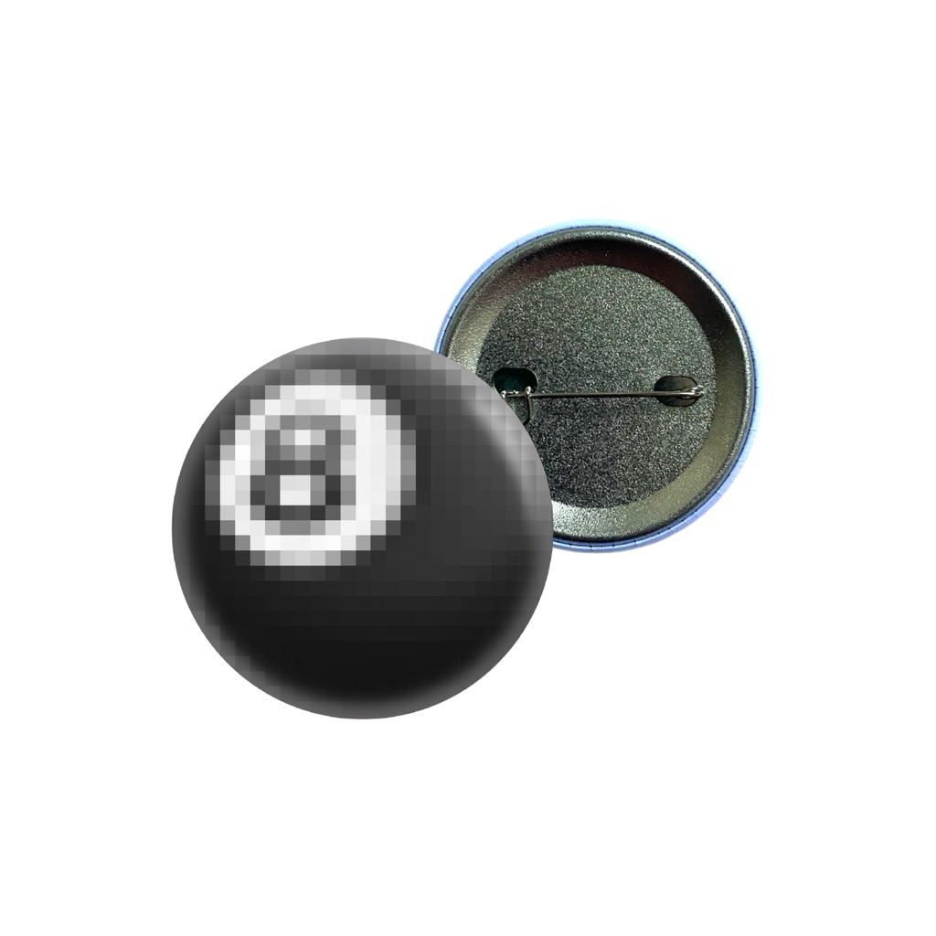 NHMC 8ball pixel pin