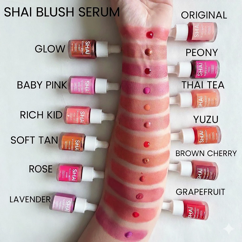SHAI BLUSH SERUM ทินท์ปัดแก้มเนื้อเซรั่ม สวยติดทนนาน มี 12 สี thumbnail 10