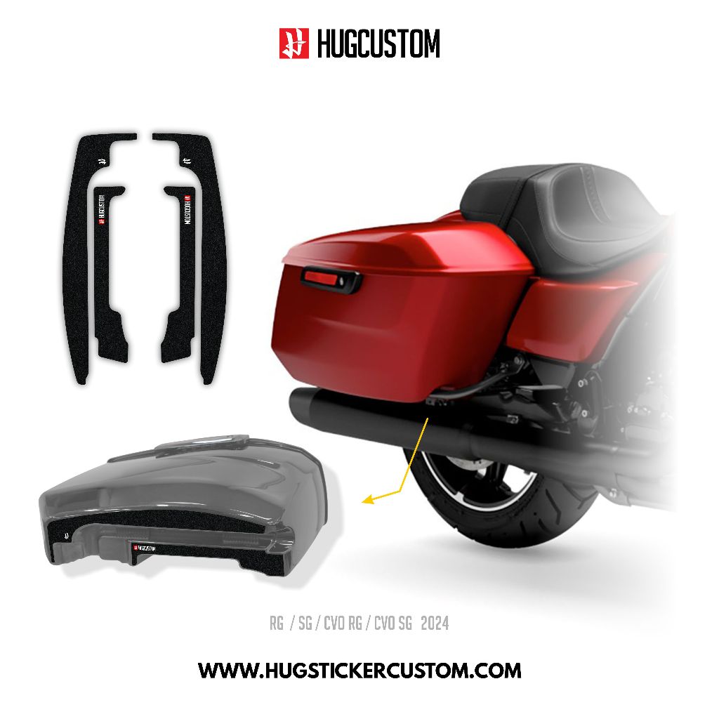 Hugsticker สติกเกอร์ติดกันรอยใต้ปี๊บลาย Black สำหรับ CVO, ROAD GLIDE / CVO, STREET GLIDE 2024