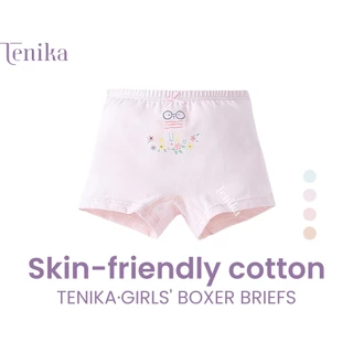 TENIKA กางเกงในเด็กผู้หญิง พิมพ์ลายการ์ตูนกางเกงชั้นใน ผ้าฝ้าย ลายการ์ตูน Baby Panties Girl กางเกงบ็อกเซอร์
