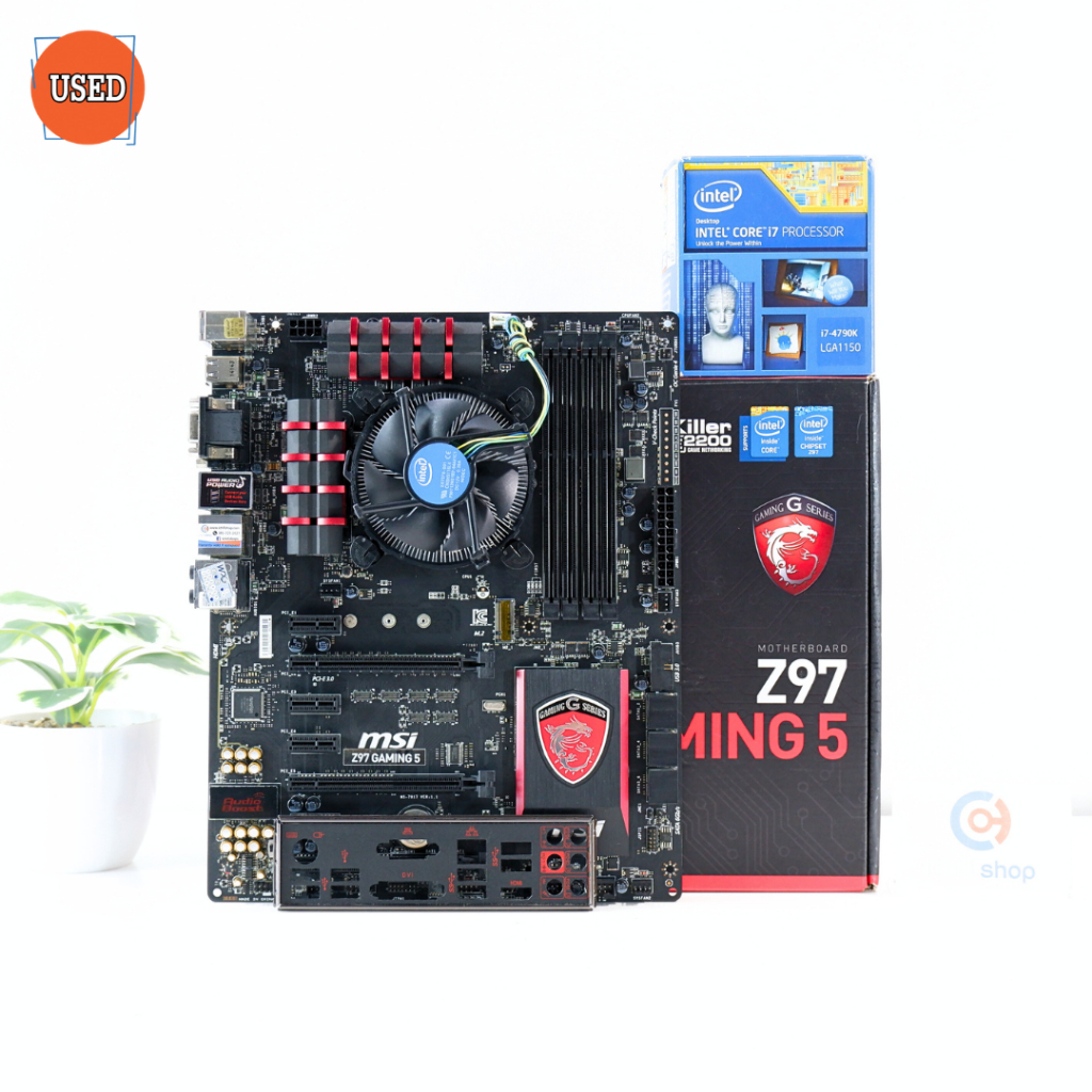 ชุดซีพียูพร้อมเมนบอร์ด CPU: INTEL CORE I7-4790K + MB: MSI Z97 GAMING 5 P16614