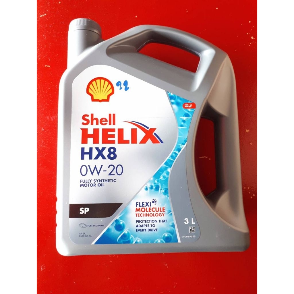 **ลดล้าง**น้ำมันเครื่องเบนซินและดีเซล สังเคราะห์แท้100% Shell Helix HX8 0W-20SN PLUS(1L),(3L),Helix 