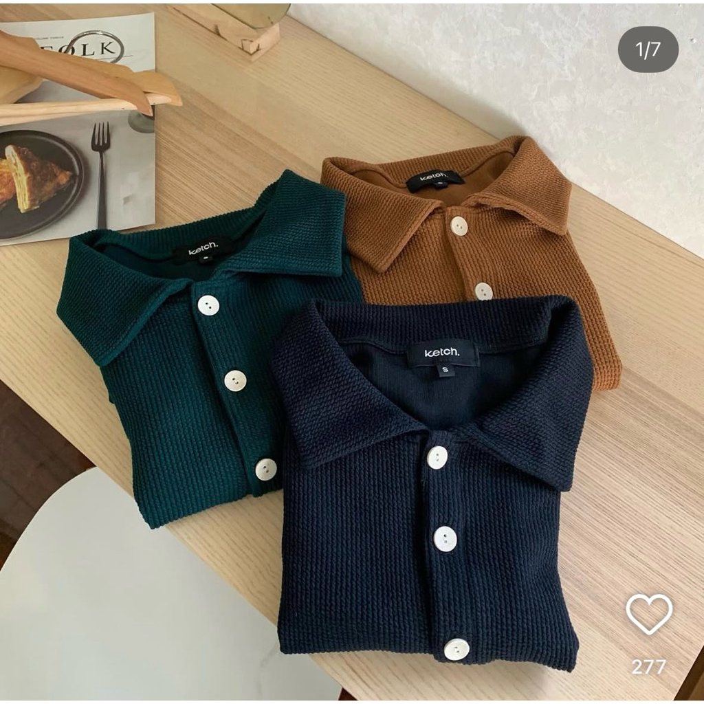 ส่งต่อ ketch apparels - lonlon polo size s in brown