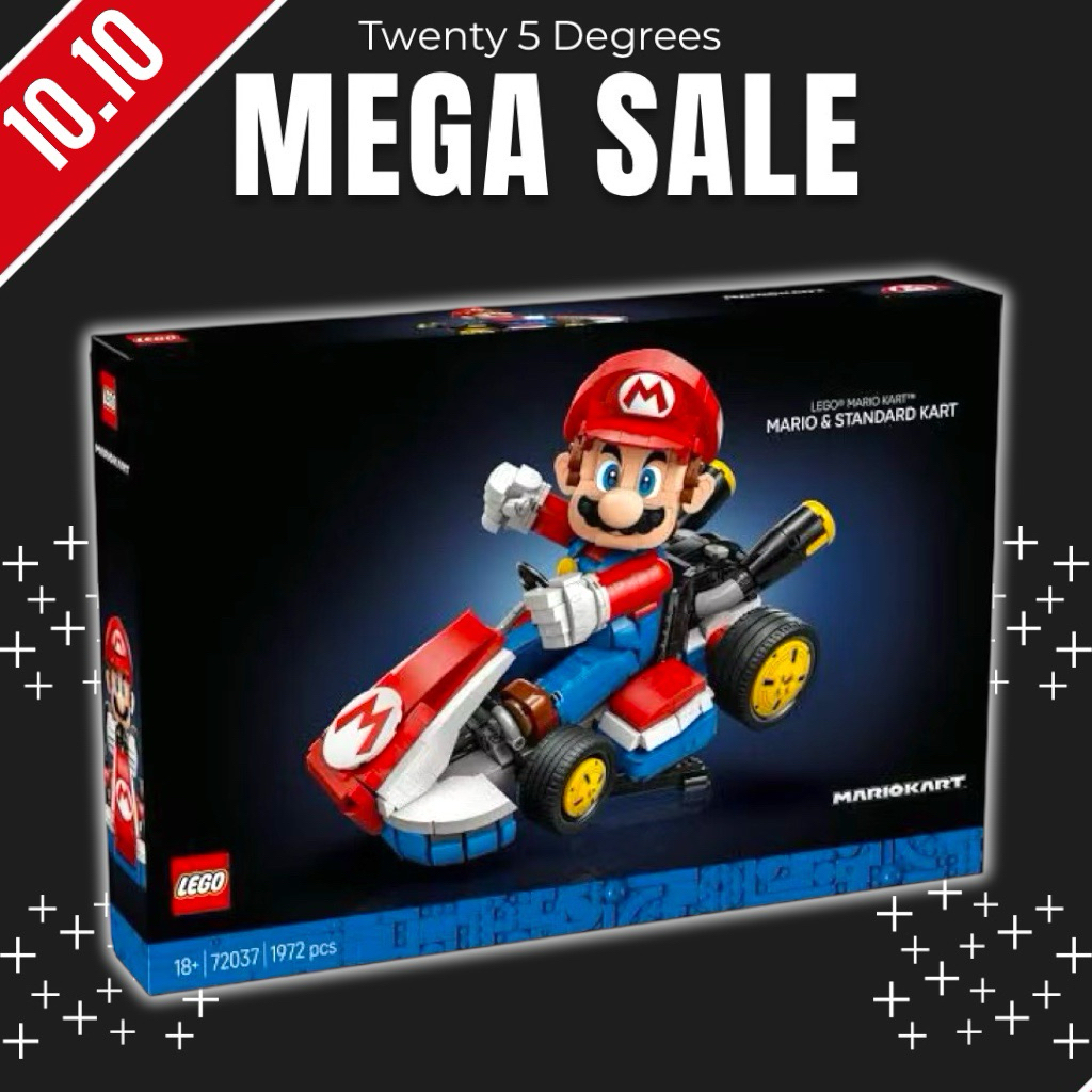 (พร้อมส่ง รับประกันกล่องสวย) Lego Super Mario 72037 Mario Kart™ – Mario & Standard Kart