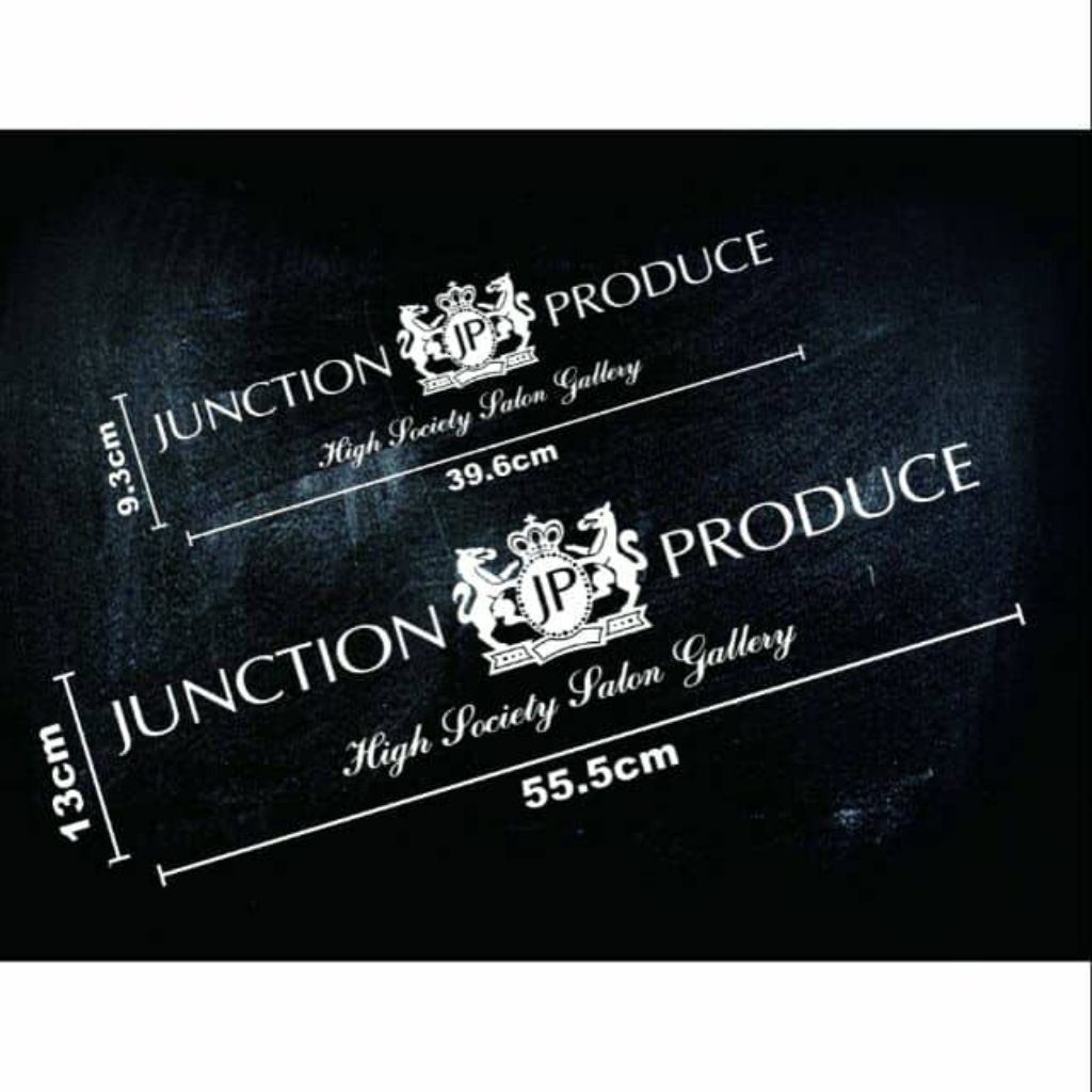 สติ๊กเกอร์ติดรถ JUNCTION PRODUCE งานคัดไดรคัท
