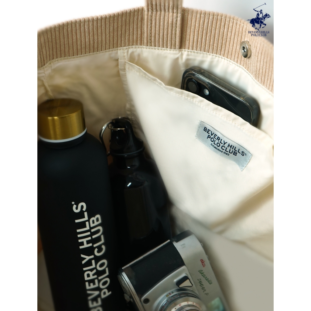 BEVERLY HILLS POLO CLUB CORDUROY TOTE Bag รุ่น BAGB033 - รูปที่ 6