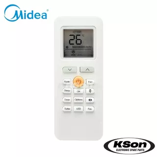 รีโมทแอร์ มีเดีย อะไหล่แอร์ Midea Air Conditioner Remote Control รุ่น RG70C/BGEF