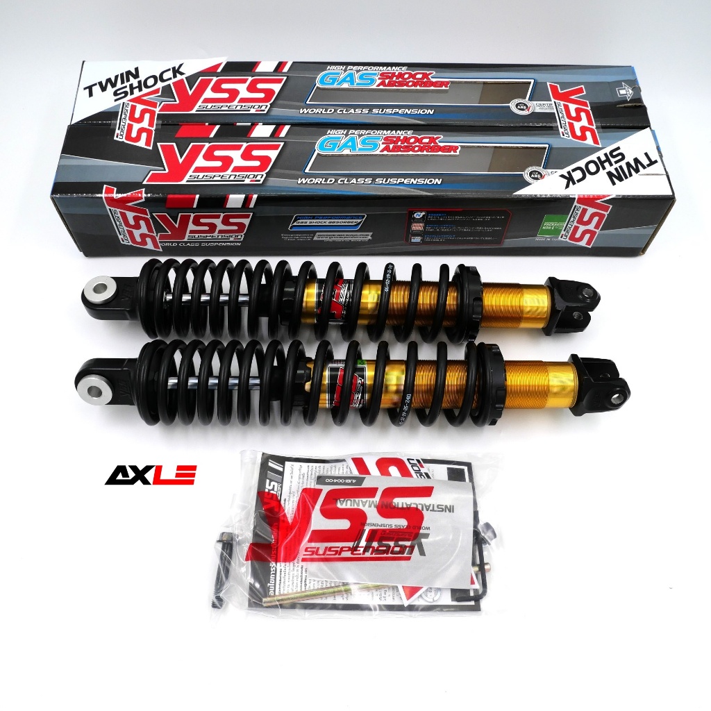 โช้คหลังคู่ YSS DTG-PLUS สีทอง/ดำ สำหรับ Honda PCX 160 ปี 2021 ขึ้นไป ของแท้จาก YSS Thailand