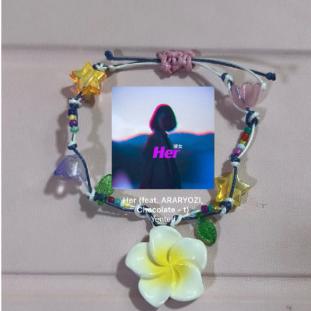 สร้อยข้อมือเชือกเทียน#her#yented งานhandmade100%