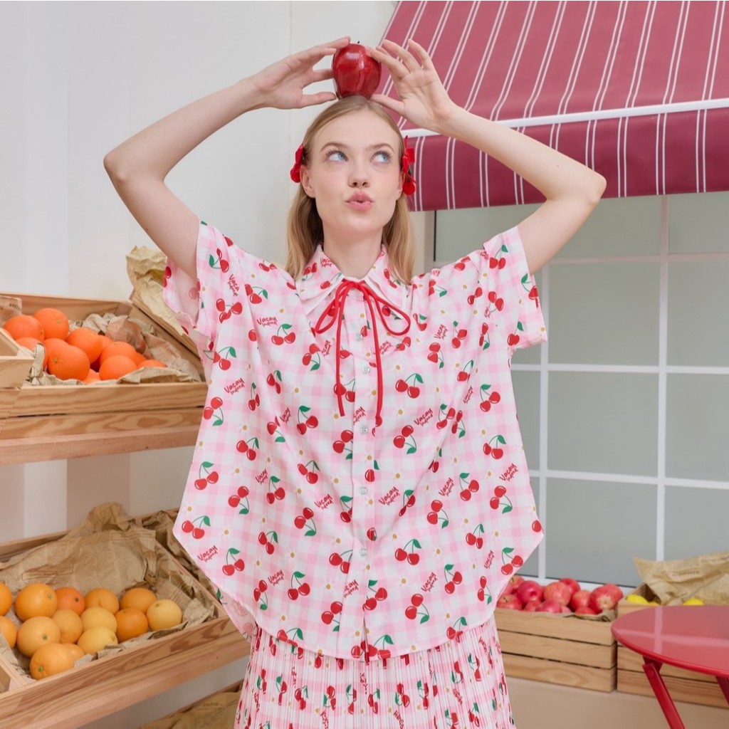 VACAY INDEED | เสื้อ Always Shirt ลาย Cherry Crush 🍒