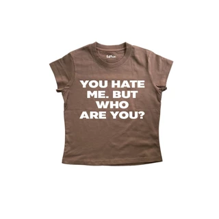 chicchi.cshop | เสื้อยืด babytee ลาย Who are you พร้อมส่ง