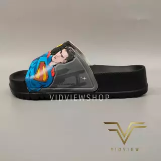 VIDVIEW มีส่งด่วน รองเท้าแตะเด็ก Adda 35B01 แบบสวม ไซส์ 25-35 ลาย Superman ลิขสิทธิ์แท้