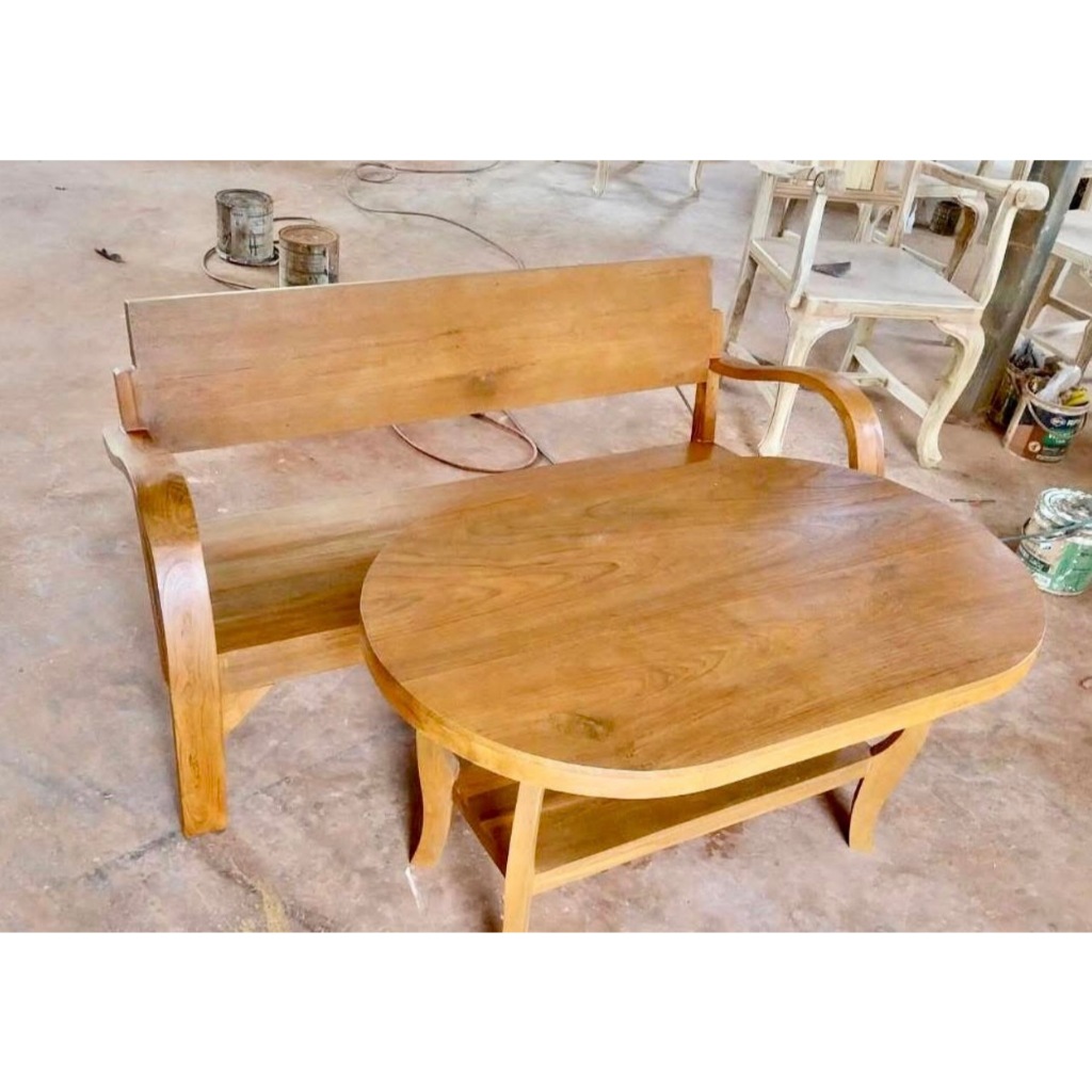 เก้าอี้นั่งทานกาแฟ วิเทจ ไม้สัก เก้าอี้แขนอ่อน เก้าอี้รับแขก สไตล์ โซฟายาวนั่งเล่น พักผ่อน