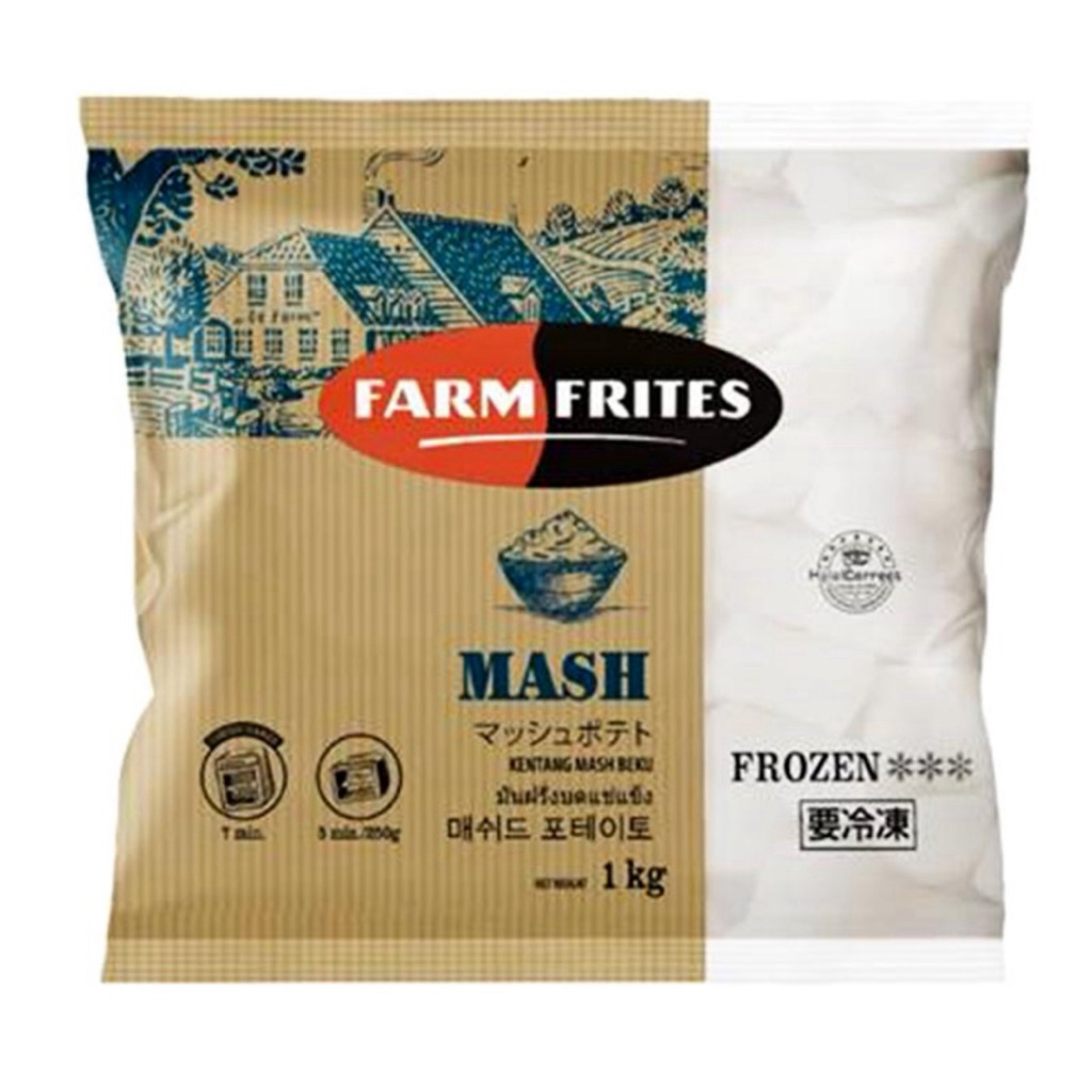 Farm Frites Frozen Mashed Potatoes 1 kg.-มันฝรั่งบดแช่แข็งยี่ห้อ Farm Frites 1kg.