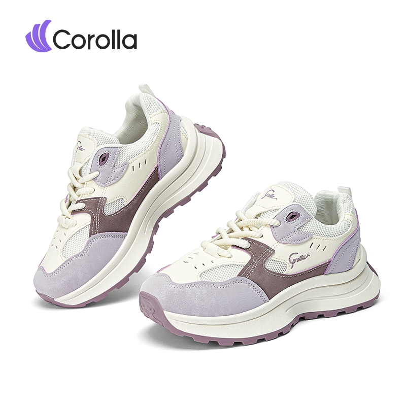 Corolla Colorblock Shoes รองเท้าออกกำลังกายเสริมส้น สำหรับผู้หญิง ใส่สบาย กันลื่น ระบายอากาศได้ดี แน