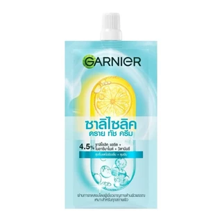 [ซอง] Garnier Dry Touch Cream การ์นิเย่ ดราย ทัช ครีม (วิตามินซี/ไนอาซีนาไมด์/ซาลิไซลิค) 7 ml.
