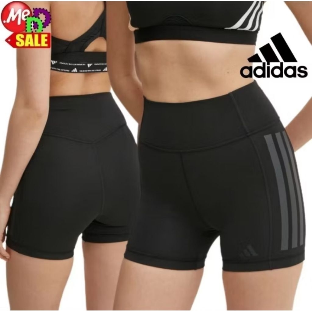 Adidas - ใหม่ กางเกงเทรนนื่งรัดรูปเอวสูง Adidas Optime High-rise Short JJ3526 JG6144 JN4583 JP2476 J