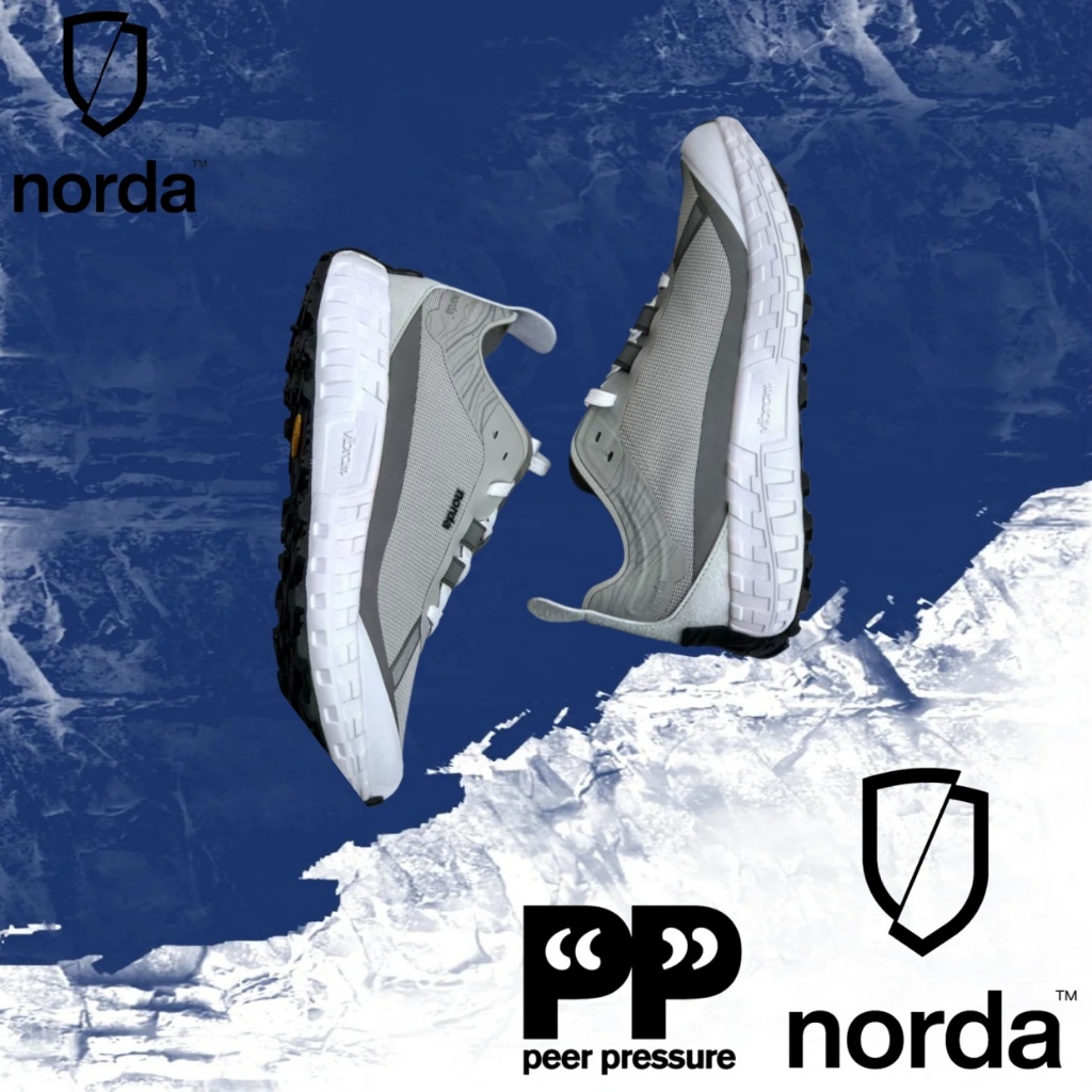 NORDA 001 Grayish-white รองเท้าผ้าใบ（ของแท้ 100 %）