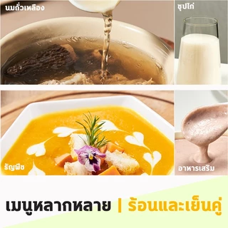 🔥เครื่องปัน1.8Lเครื่องทําน้ําเต้าหู้ เครื่องปั่นเนกประสงค์ เครื่องทํานมถั่วเหลือง 48ใบใบมีดไททาเนียม