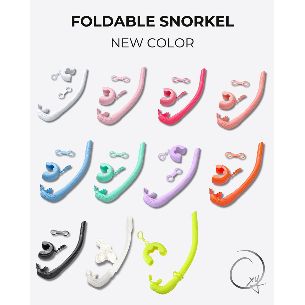 Oxy foldable snorkel แบบม้วนพับเก็บได้ *เฉพาะ snorkel ‼️