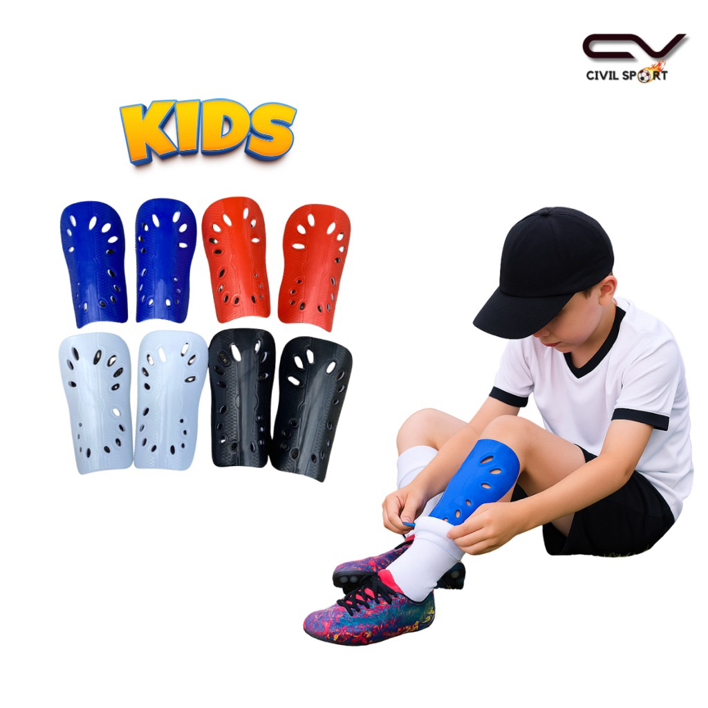 KIDS สนับแข้งเด็ก   สนับแข้งฟุตบอล ใส่เล่นกีฬา ป้องกันอุบัติเหตุจากการแรงกระแทกได้
