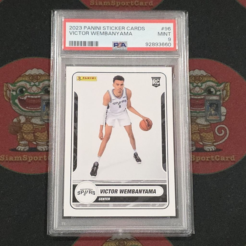 การ์ด​เกรด Victor Wembanyama​ RC 2023 Sticker​s Cards PSA 9