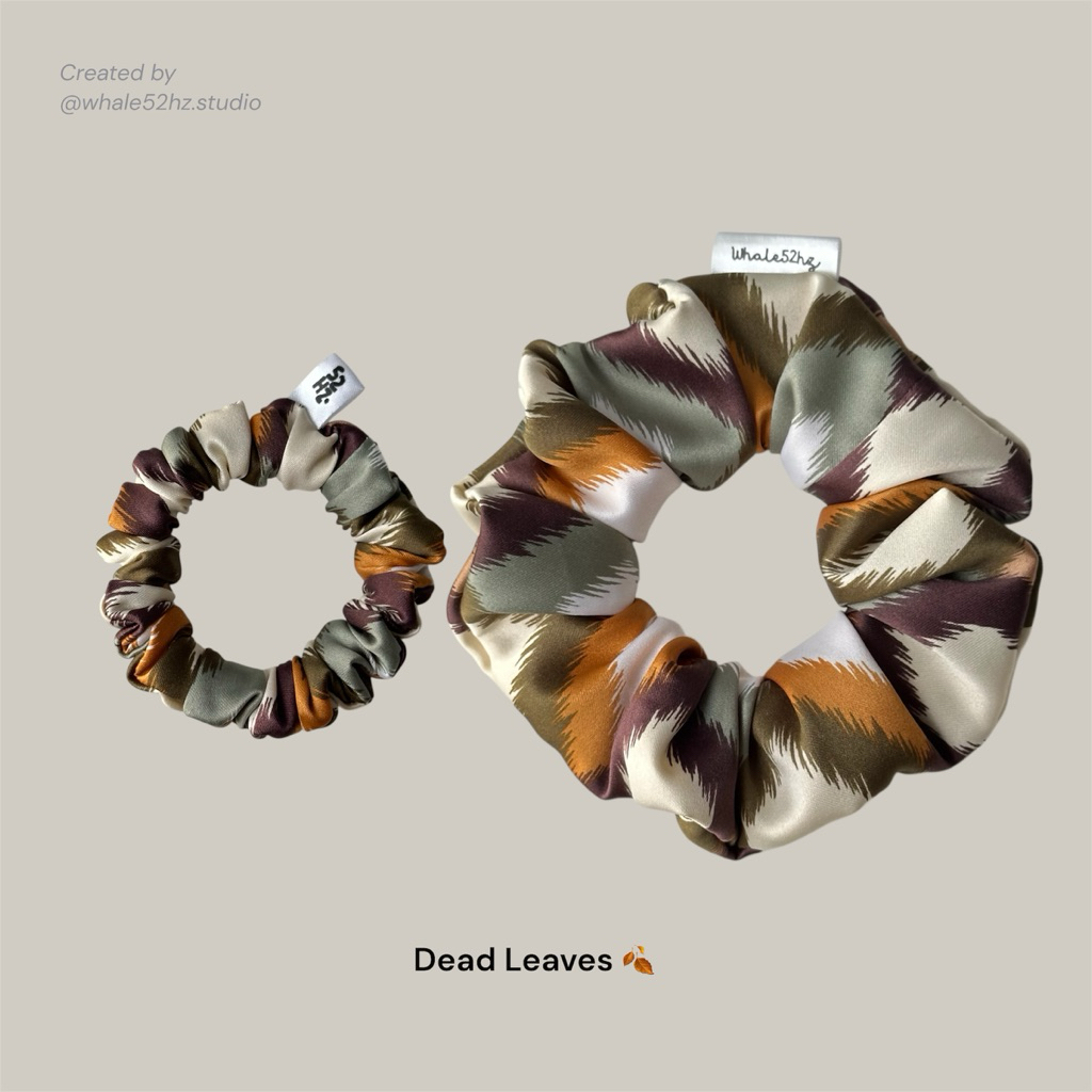 Dead Leaves 🍂 collection 🌳| #ยางรัดผม | #Handmade | by Whale52hz.Studio