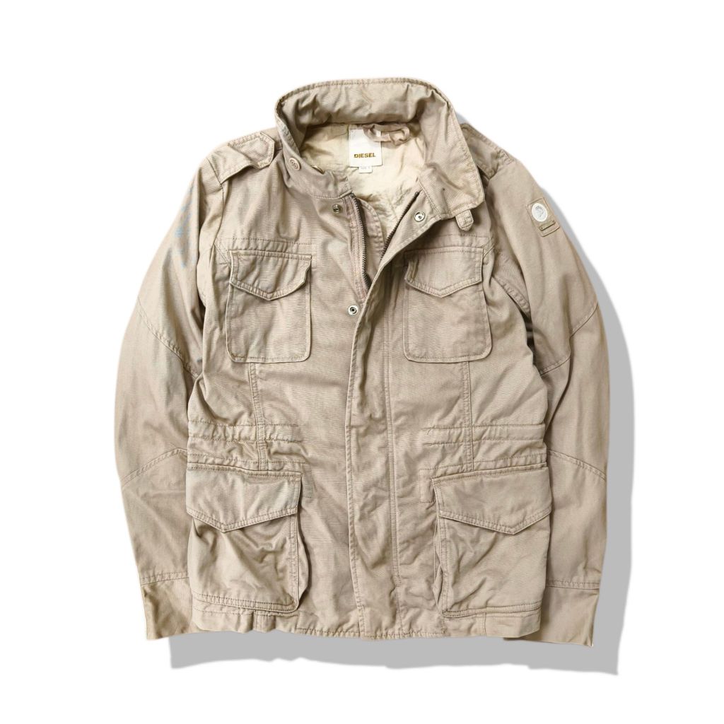 Diesel M-65 Military Field Hooded Jacket รอบอก 42”