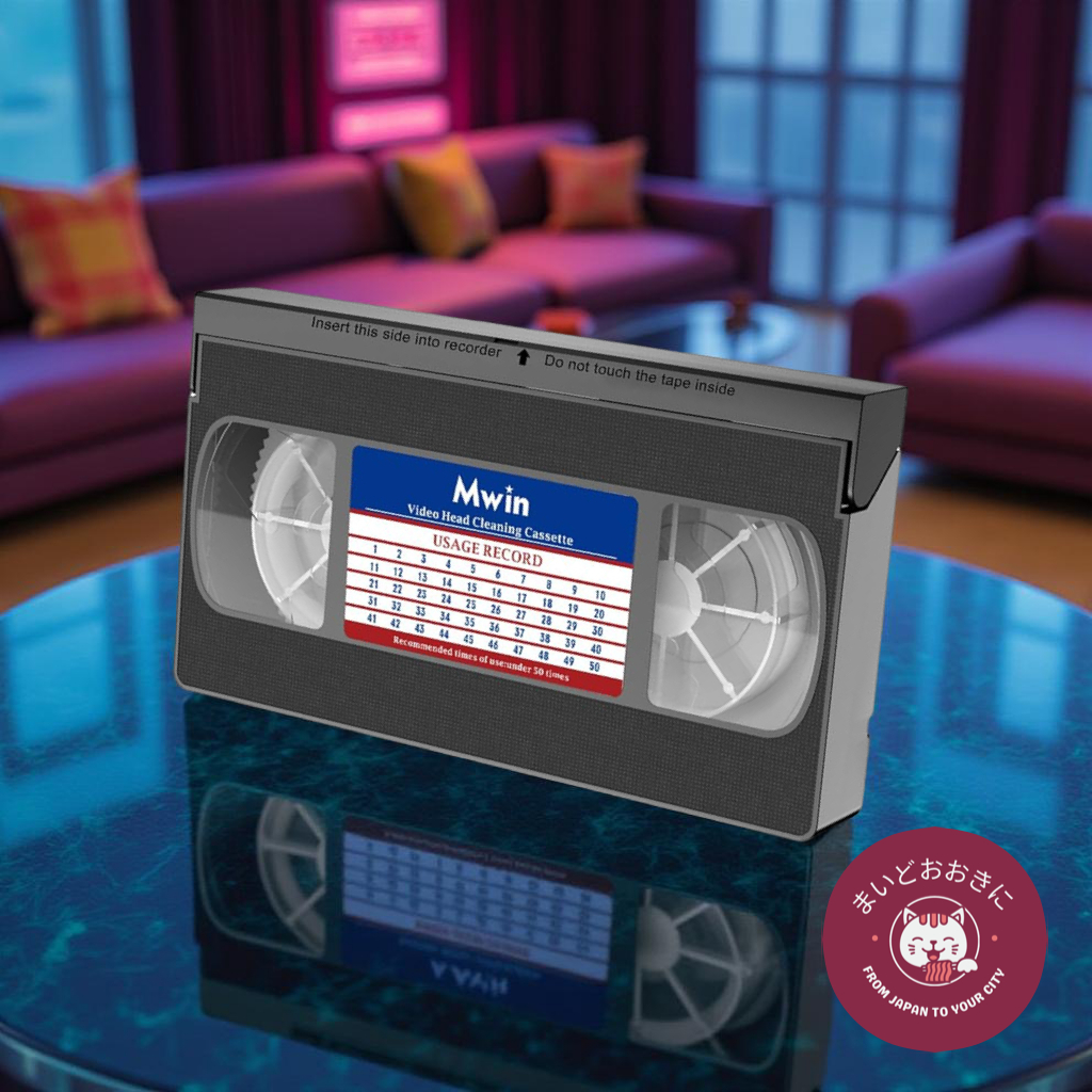 🎞️ เทปทำความสะอาดหัวอ่าน VHS/VCR แบบใช้ซ้ำได้ 💿 เทคโนโลยีทำความสะอาดแบบแห้ง ไม่ต้องใช้น้ำยา | ปลอดภั