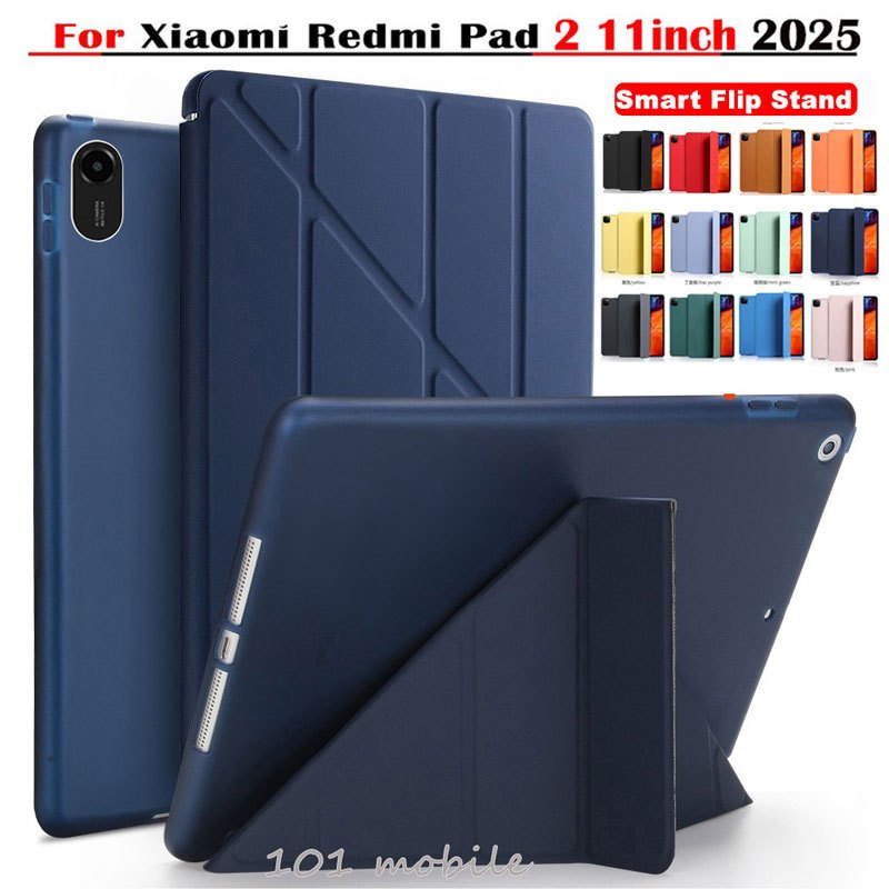 เคส สำหรับ RedmiPad Pro 12.1 6s Pro 12.4 miPad 6 7 Pro Pad SE 11 8.7 Redmi Pad 2 9.7 11 2025 Pad mini 8.8 มีช่องใส่ปากกา