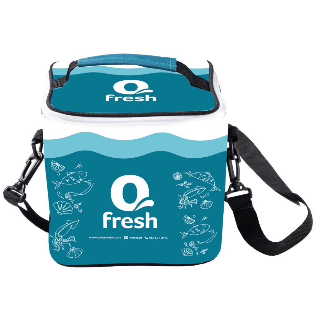 กระเป๋าเก็บความเย็น Qfresh (สีฟ้า) ใบเล็ก