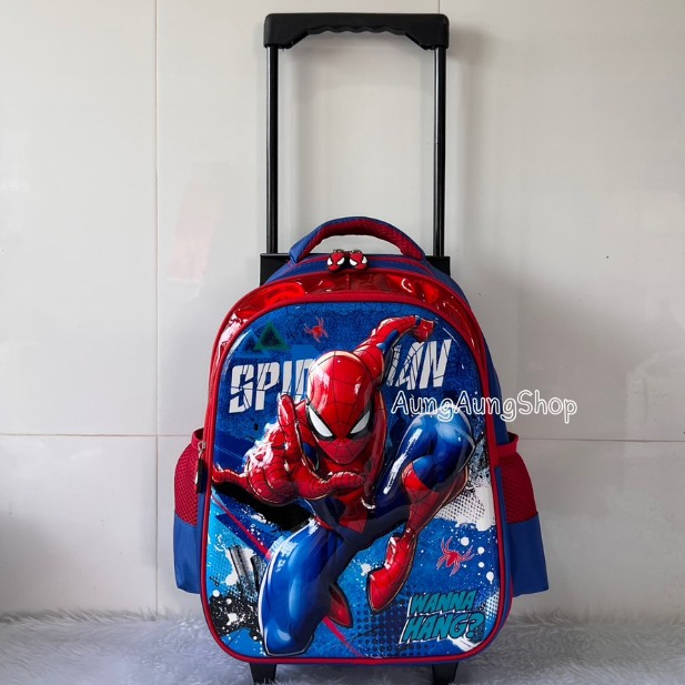 กระเป๋านักเรียน กระเป๋าล้อลาก ลากได้+สพายได้ ขนาด 14นิ้ว ใส่ A4 ได้ - รูปที่ 6