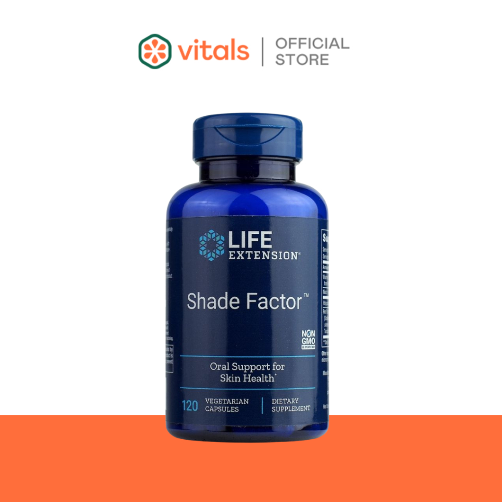 Life Extension Shade Factor Skin UV Protection [120 Capsules] - ปกป้องผิวจาก UV