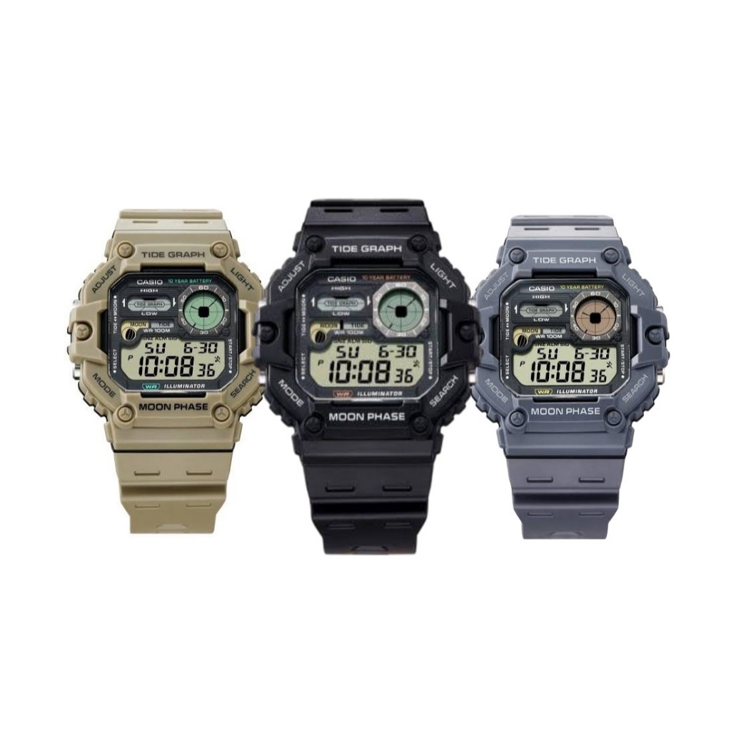Casio นาฬิกาข้อมือผู้ชาย รุ่น WS-1700H-1AVDF / WS-1700H-5AVDF / WS-1700H-8AVDF Sporty Men's Watch Qu
