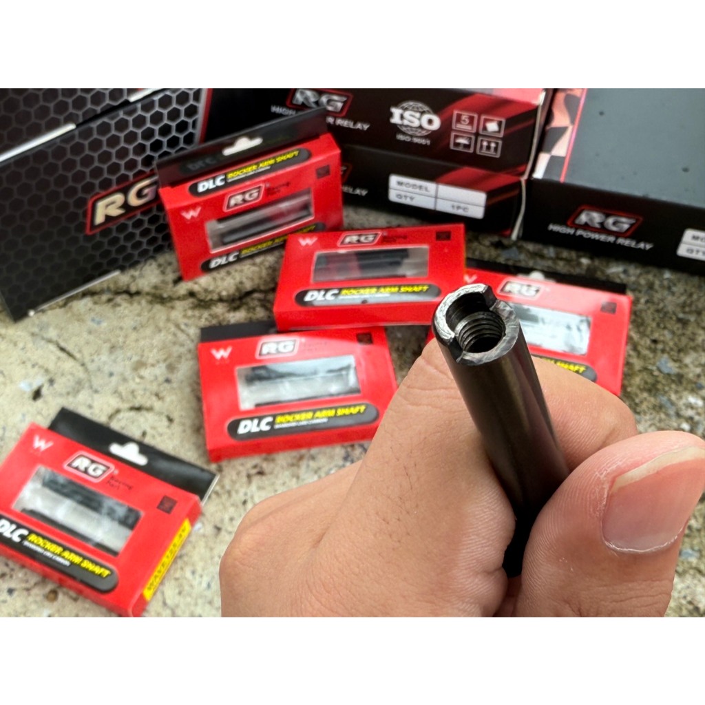 แกนกระเดื่องDLC RGสำหรับฝา4วาวล์ สลักกะเดื่องDLC ฝาRG ทุกรุ่น ฝาW125RG แบบตัน ทนการสึกหรออย่างดี - รูปที่ 3