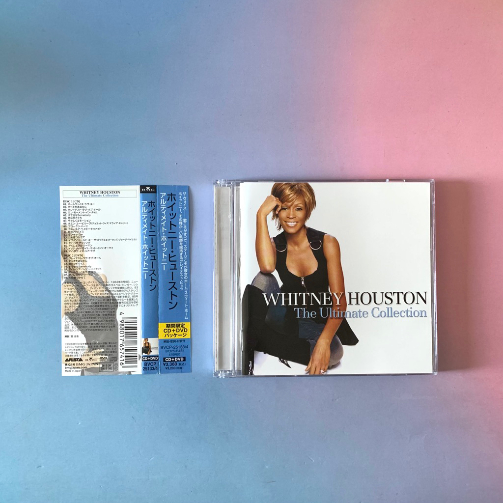 🛒 (พร้อมส่ง) CD+DVD ซีดีเพลง: Whitney Houston — The Ultimate Collection [Japan promo] x Mariah Carey