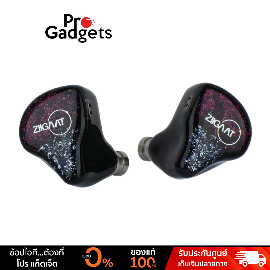 Ziigaat Odyssey IEMs Hybrid 4 In-Ear Headphone Black หูฟังอินเอียร์