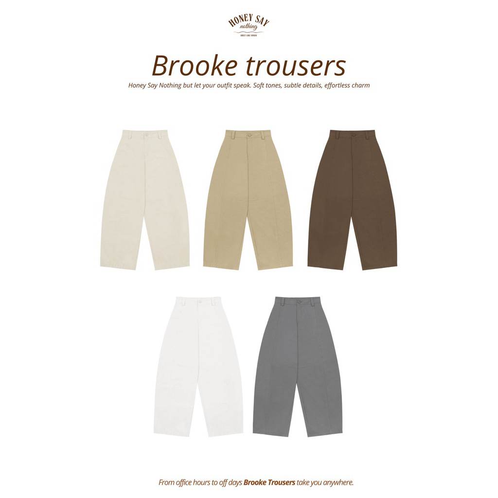 MALISTA - Brooke trousers กางเกงขายาวทรงกระบอก