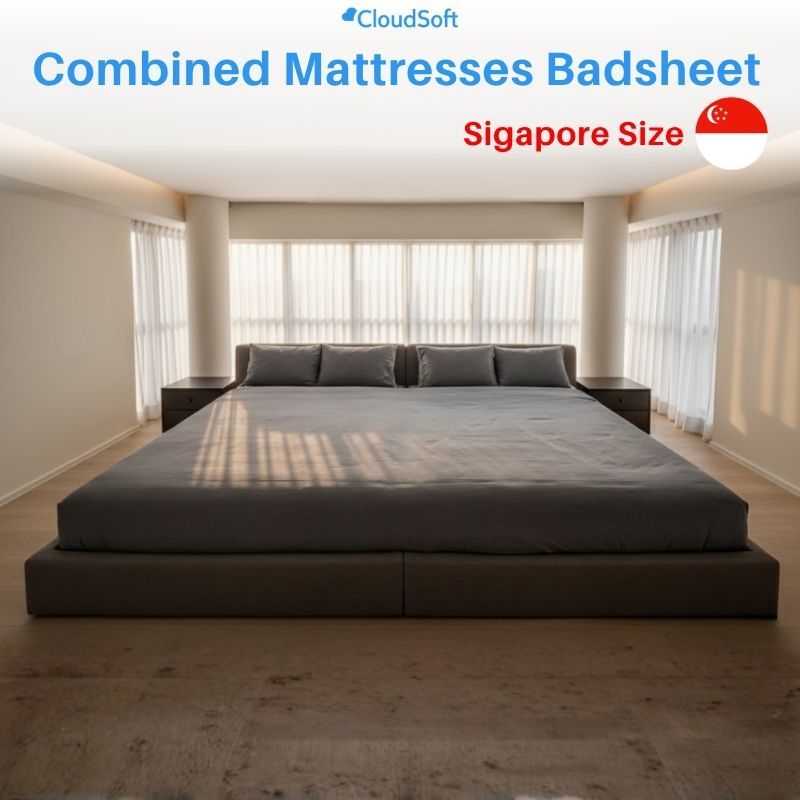 MildMate CloudSoft Co-Sleeping Bedsheet for Combined Mattress | Super Single, Queen, King| Singapore