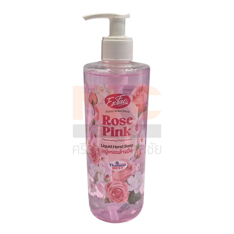 EXFAC สบู่เหลวล้างมือ Rose Pink 480 ML.