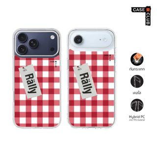 CaseClub เคสคลับ เคสไอโฟน เคสโทรศัพท์ เคสใส ลาย Rally ตารางสตรอว์เบอร์รี่ สำหรับ iPhone ไอโฟน / Samsung ซัมซุง
