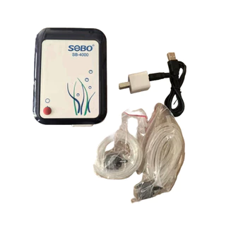 ปั๊มลมสำรองไฟ SOBO SB-3000/ SB-4000 แบตสำรองไฟ