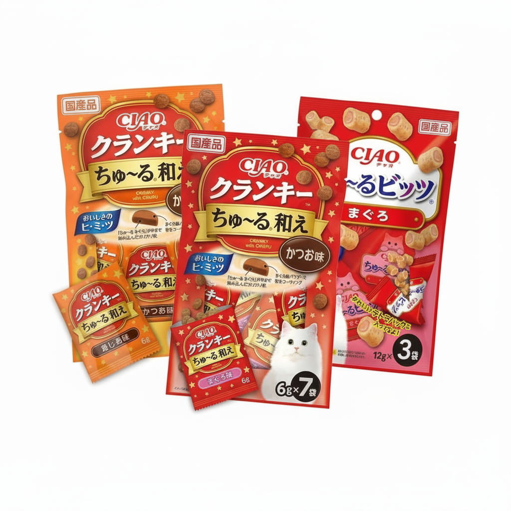 ขนมแมวญี่ปุ่น Inaba CIAO Crunchy Churu Dressing