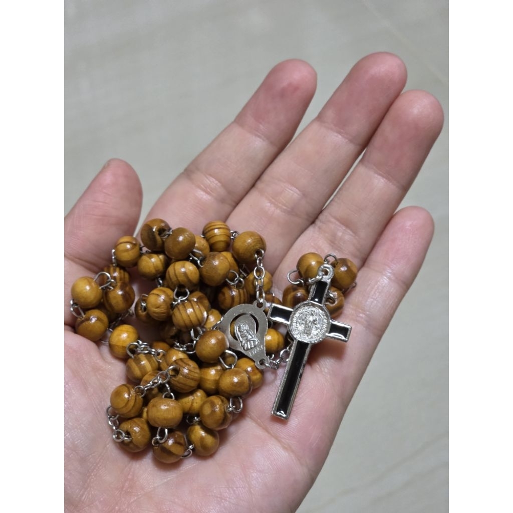 สายประคำไม้50เม็ด(เสกแล้ว)นำเข้าจากประเทศอิสราเอล รูปที่ 2
