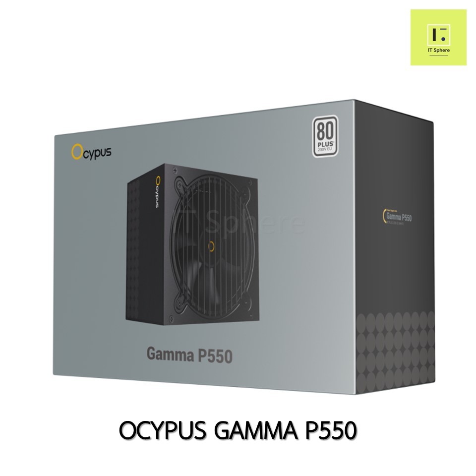 PSU 550W OCYPUS GAMMA P550 80PLUS WHITE สีดำ GAMMA-P550-W1HDBK024X-EU power supply พาวเวอร์ ซัพพลาย