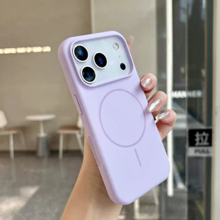ส่งจากไทย สำหรับ ไอโฟน i17 17air 17promax เคสกำมะหยี่ ชาร์จได้ สีพื้น งานกล่อง เคสนิ่ม ซิลิโคน 16 16promax 15 14 13 11