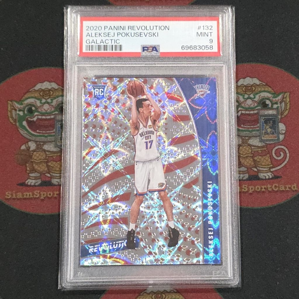 การ์ด​เกรด​ Aleksej Pokusevski RC 2020 Revolution Galactic PSA​ 9