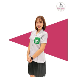 เสื้อ พอสว สีเทา ชาย-หญิง ผ้าคอตตอนโพลี