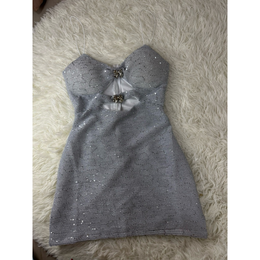 ชุดเดรชสายเดี่ยวPRผ้ากริตเตอร์🔥NEW🔥 - รูปที่ 3