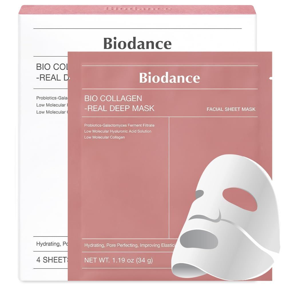 (พร้อมส่ง/ของแท้) Biodance Bio-Collagen Real Deep Mask (ยกกล่อง4แผ่น)